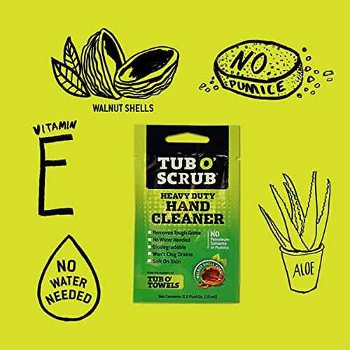 image:imageTub O Scrub TS28 Heavy Duty PumiceFree Hand Cleaner Removes Tough Grime amp Dirt Without Water Biodegradable 128oz 1 Gallon Pump Jug12 On The Go Packets