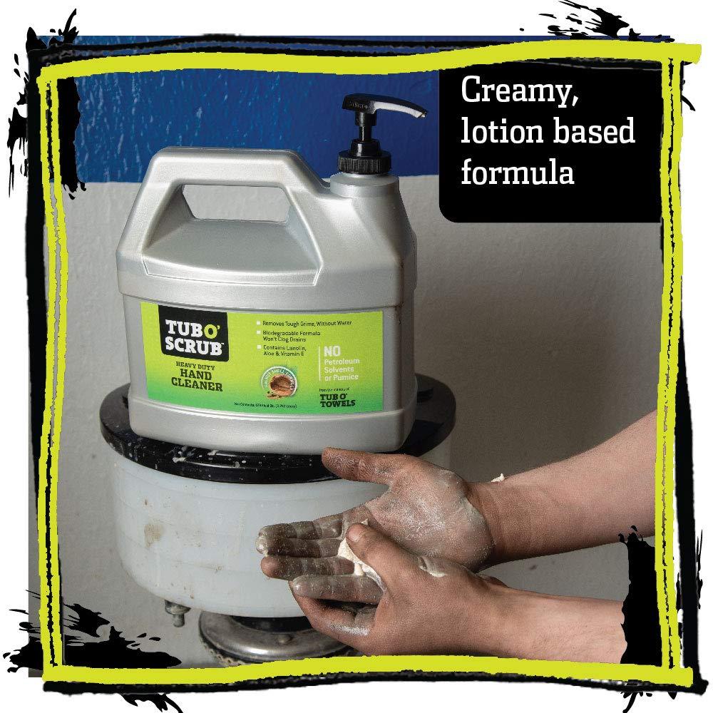 image:imageTub O Scrub TS28 Heavy Duty PumiceFree Hand Cleaner Removes Tough Grime amp Dirt Without Water Biodegradable 128oz 1 Gallon Pump Jug128 Ounce Jug with Pump