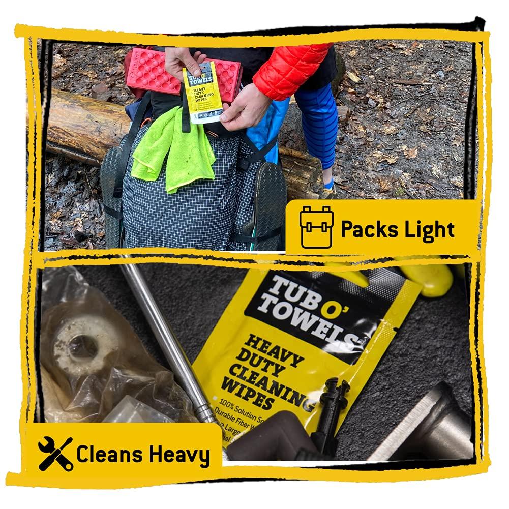 image:imageTub O Towels 15Pack Individually Wrapped Heavy Duty 10 x 12 Cleaning Wipes15 Individual 10 x 12 Wipes