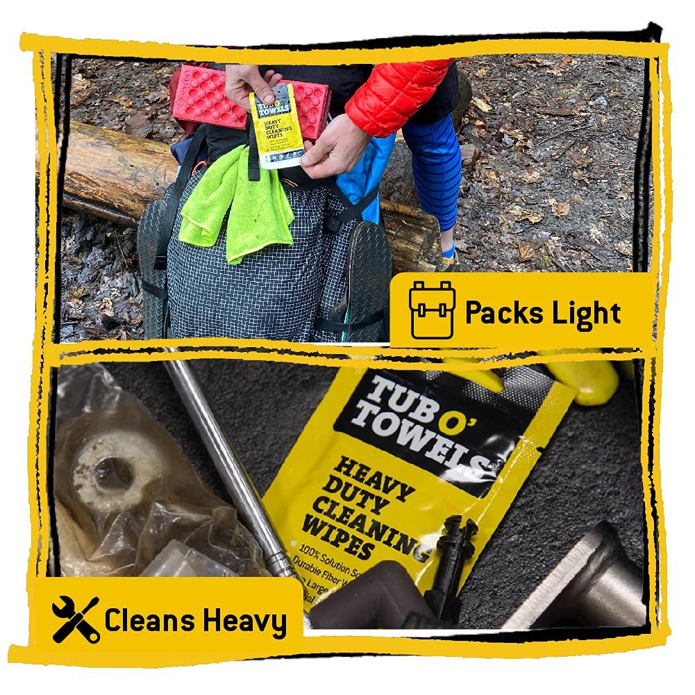 image:imageTub O Towels 15Pack Individually Wrapped Heavy Duty 10 x 12 Cleaning Wipes6 Individual 10 x 12 Wipes