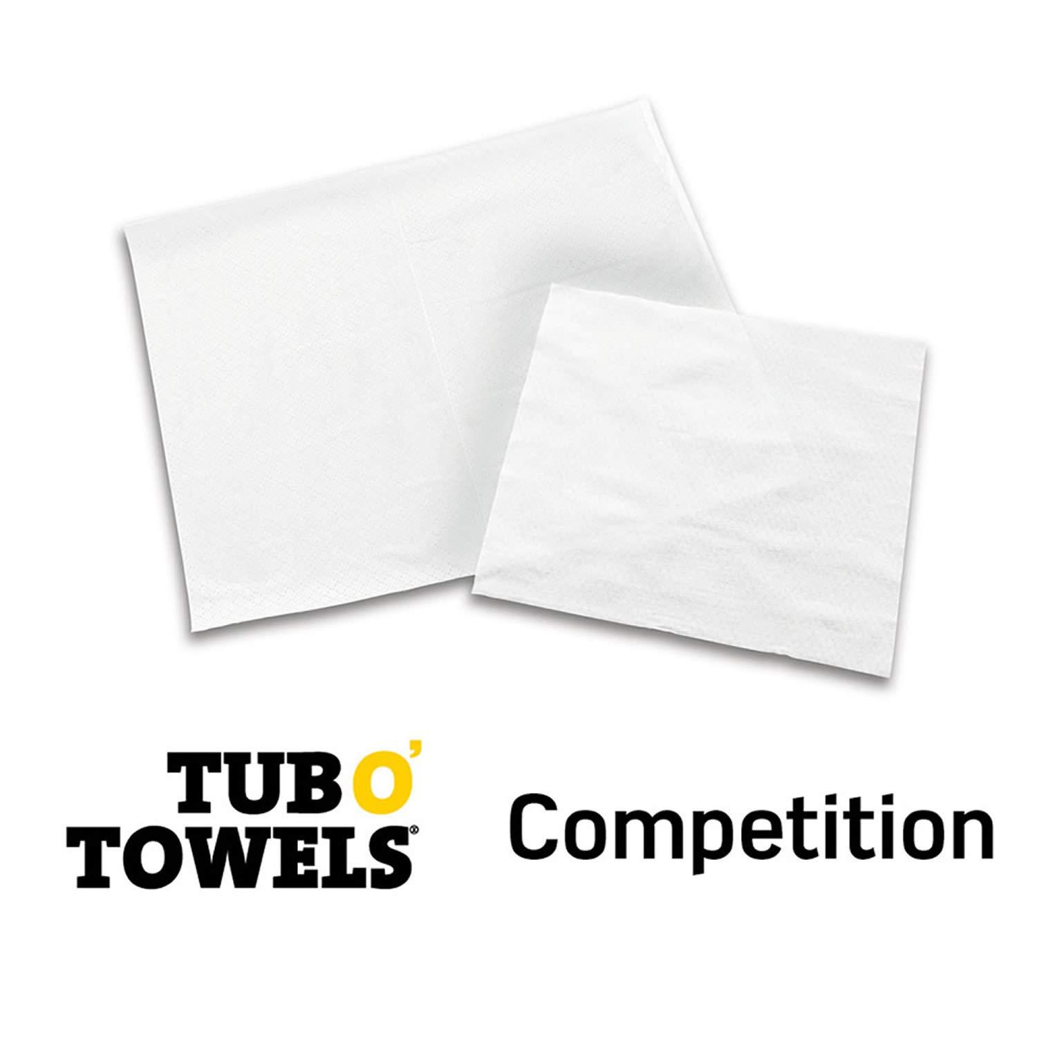 image:imageTub O Towels Tub O Towels HeavyDuty 10 x 12 Size MultiSurface Cleaning Wipes 100 Individually Wrapped OnTheGo Wipes Gravity Feed Dispenser