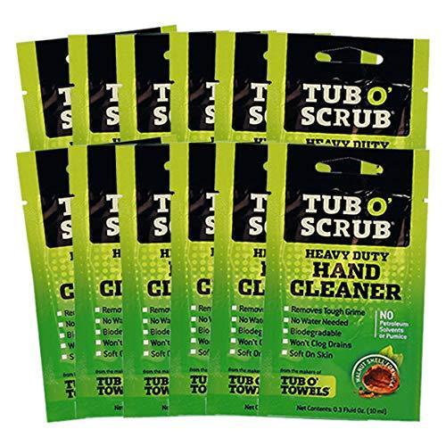 image:imageTub O Scrub TS28 Heavy Duty PumiceFree Hand Cleaner Removes Tough Grime amp Dirt Without Water Biodegradable 128oz 1 Gallon Pump Jug12 On The Go Packets