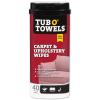 image:imageTub O Towels Carpet Rug and Upholstery Cleaning Wipes  Extra Strength Stain Remover OdorFighting Power Safe on Natural amp Synthetic Fibers 407 x 8 Wipes Per Tub 2Pack Light Citrus Scent1Pack
