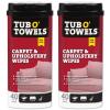 image:imageTub O Towels Carpet Rug and Upholstery Cleaning Wipes  Extra Strength Stain Remover OdorFighting Power Safe on Natural amp Synthetic Fibers 407 x 8 Wipes Per Tub 2Pack Light Citrus Scent2Pack