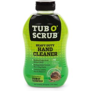 Tub O’ Scrub TS18 Heavy Duty Pumice-Free Hand Cleaner, Removes Tough Grime & Dirt Without Water, Biodegradable, 18oz Bottle