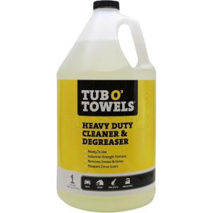 Tub O’ Towels Heavy Duty Cleaner and Degreaser Spray Helps in Removing Oil Tar Paint Dirt Caulk Grease Grime Gunk Epoxies, Industrial Strength, Home & Auto, Made In USA, Citrus Scent, 24oz(128 Fl Oz (Pack of 1))